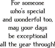 Exceptional Year Saying